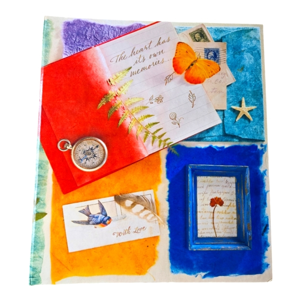 Hallmark 90s Scrapbook Album 3 Ring with Black Archival Paper & Photo Pages